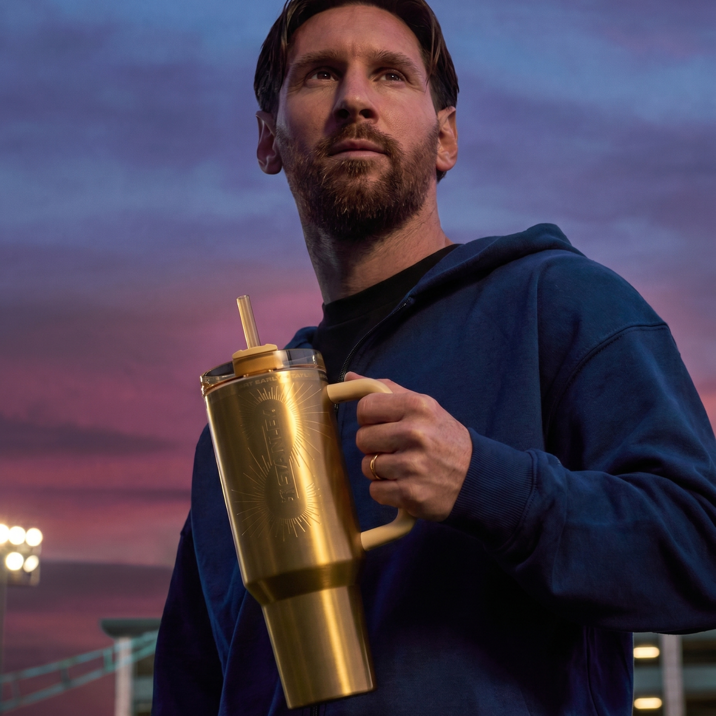The Messi x Stanley 40oz