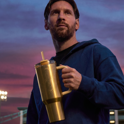 The Messi x Stanley 40oz