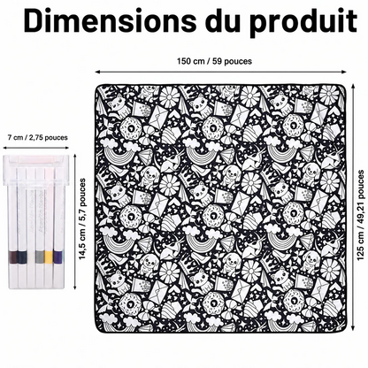 ROSIQ DIY coloring blanket