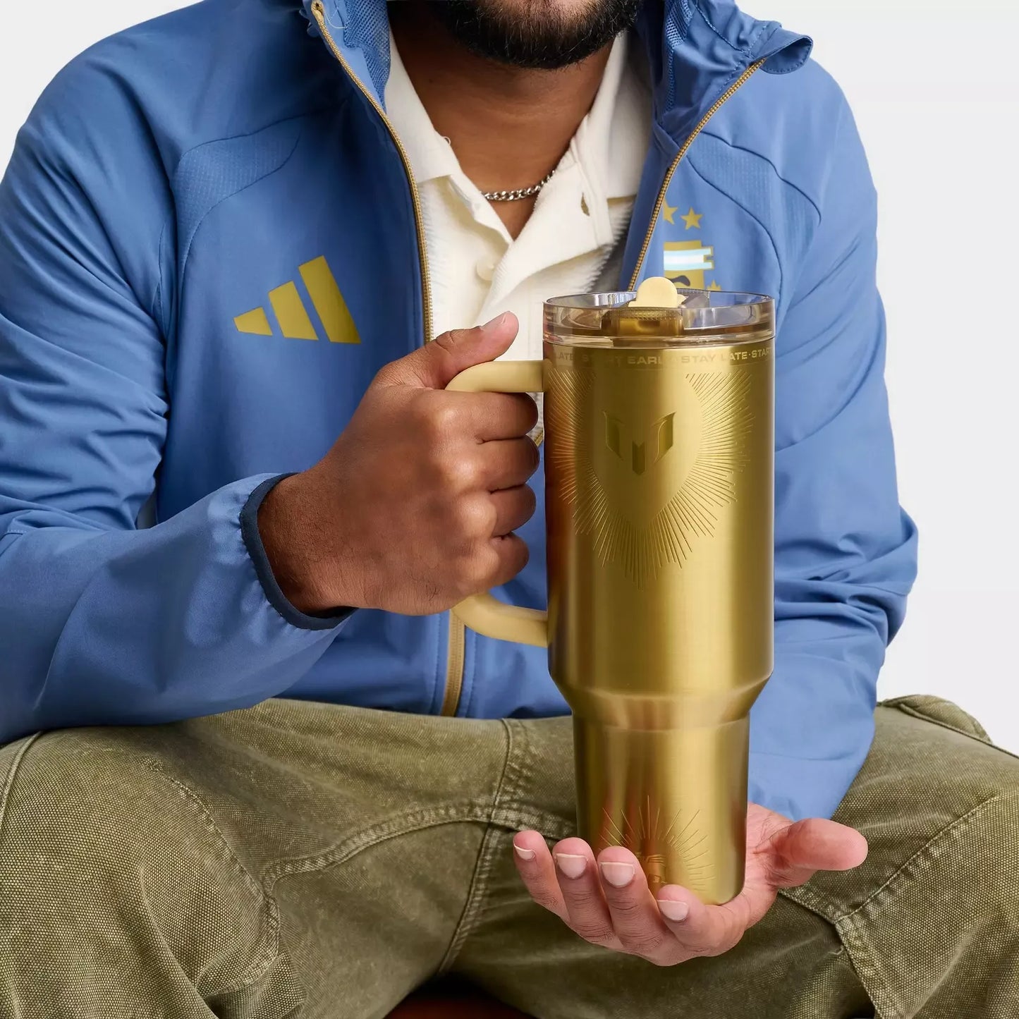 The Messi x Stanley 40oz